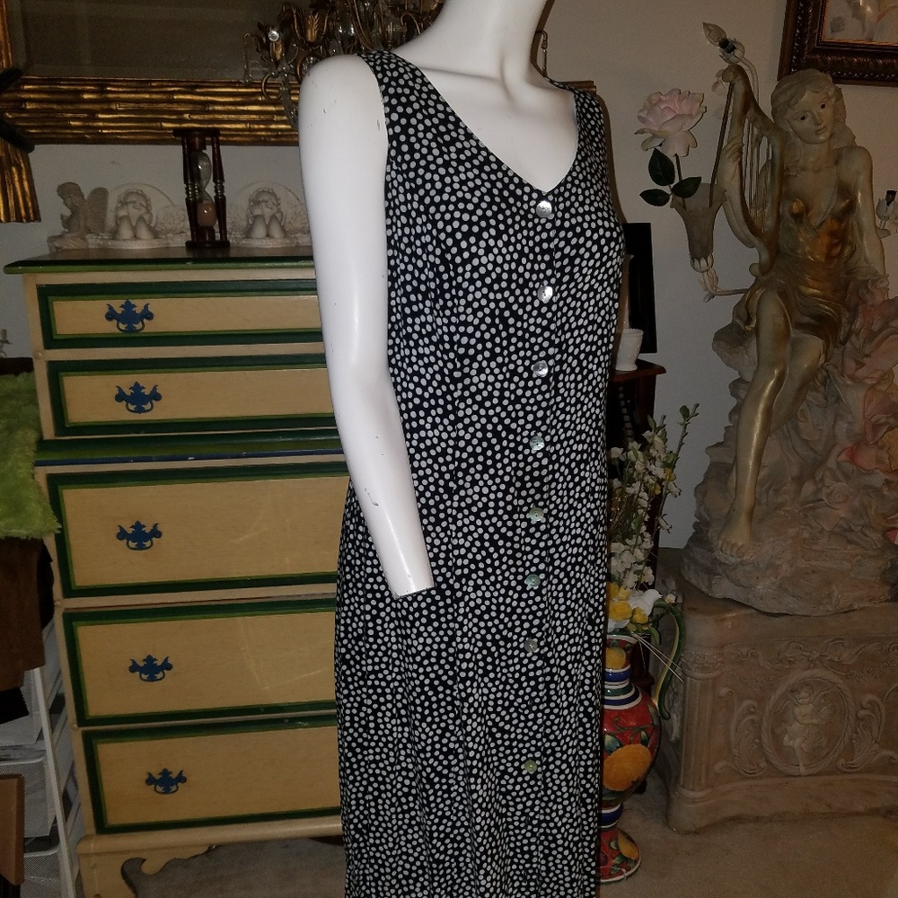 California Krush Sleeveless Polka Dot Maxi Dress